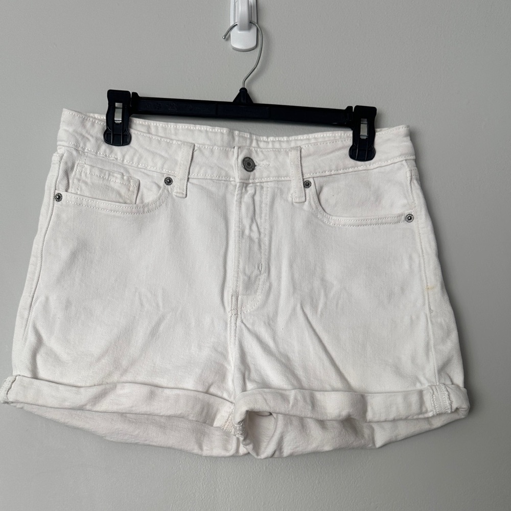 Women's White Denim Shorts